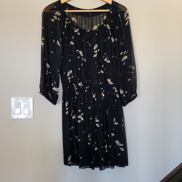 Club Monaco Floral Silk Dress - Picture 2 of 3